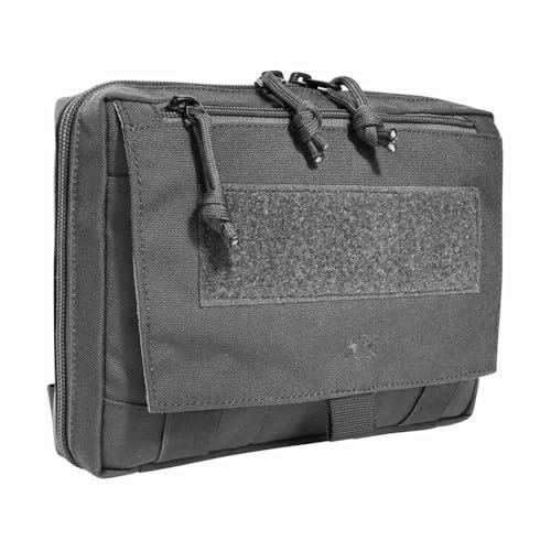 Tasmanian Tiger TT EDC Pouch Molle-kompatible Rucksack Organizer Zusatz-Tasche für Werkzeug und Medic Erste Hilfe Set mit Patch-Fläche (Titan Grey)