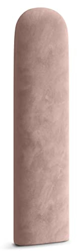 Muralo Wandkissen Gepolstert, Oval, Velours - 20x60 cm, Hellrosa | Wandpaneel, ideal als Bettkopfteil oder Lendenkissen - für Schlafzimmer und Wohnzimmer, einfache Anbringung mit Montagekleber