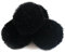 Wambere 10 Stück 8cm Pompons zum Basteln,Pompon Kunstfell Bommel Plüschbälle mit Elastischer Schlaufe,für DIY Kunsthandwerk Haarschmuck Hochzeiten Geburtstage Weihnachten Dekorationen,Schwarz