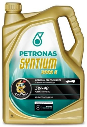 PETRONAS Motoröl 5W-40 SYNTIUM Motor Öl ACEA A3/B4 API SN API CF 3000 E 5L Kompatibel mit VW Golf 7 Schrägheck 5G1, BQ1, BE1, BE2 Golf 4 Schrägheck 1J1 Golf 6 5K1 Golf 5 Schrägheck 1K1 POLO 9N
