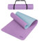 ALPIDEX Yogamatte rutschfest 190 x 61 x 0.6 cm | 190 x 90 x 0.6 cm E-Book Phthalatfreie Fitness TPE Matte Gymnastik Turnen Pilates Sport Yoga Trainingsmatte, Lavender/Ice Blue, 190 x 90 x 0.6 cm