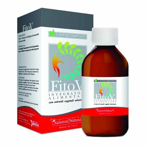 Integratore Alimentare Vegetale Fito V - 250 ml con Centella, Vite Rossa, Rusco e Mirtillo Nero