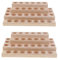 Dualoai 2X Holz Ätherisches Öl Organisator Behälter Ätherisches Öl Display Ständer, 30 Löcher Aromatherapie Öle für Nagellack, Duftöle, Kosmetik