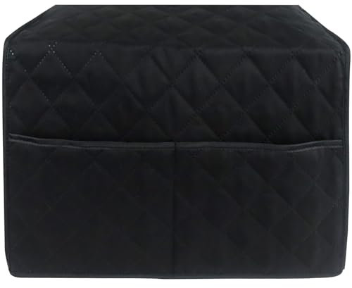 Naisicatar Microwave Dust Cover Waterproof Dust-Proof Toaster Oven Cover Protective Microwave Cover with Pockets and Scratch-Resistant Lining Kitchen Appliance Covers for Toaster Oven Air Fryer