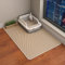 ERHAOG Katzenklo Matte Katzenstreu Matte 75 * 55 cm - Doppelte Schichte Wasserdichte Entwurf Katzenmatte Katzenklo, Katzentoilette Matte Vorleger Katzentoilette für Toilette