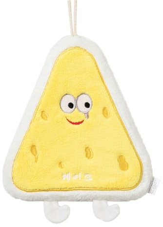 HSYHERE Toalla de mano creativa y bonita con diseño de donas de comida kawaii, para secar las manos al instante en la cocina y el hogar, toalla de forro polar coral grueso para colgar, tarta de queso