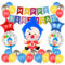 Zirkus Deko Tiere Folienballon, 29 Stücke Karneval Zirkus Party Dekoration mit Happy Birthday Banner Latexballons Folienballon, für Karneval Geburtstag Deko Party Luftballons Zirkus Thematische