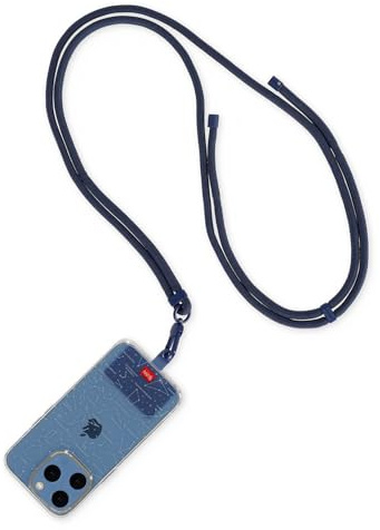 LEGAMI - Always Together, Smartohone Laynard, verstellbares Umhängeband mit Metallhaken, sicherer Verschluss, Aufkleber, Motiv Blueberry, 70 cm