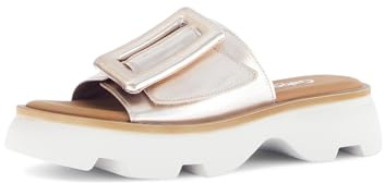 Gabor Damen Pantoletten, Frauen Slipper,Sommerschuhe,sommerclogs,Sandalen,Freizeitschuhe,Schlupfschuhe,schluepfschuhe,Slides,Puder,42 EU / 8 UK