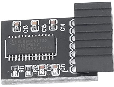 TPM 2.0 Chip mit sicherem Verschlüsselungsprozessor, SPI-Schnittstellen-Sicherheitsmodul für Windows-System, 14-poliger LPC, für Z590, H570, Q570, B560, H510, Z490, etc.