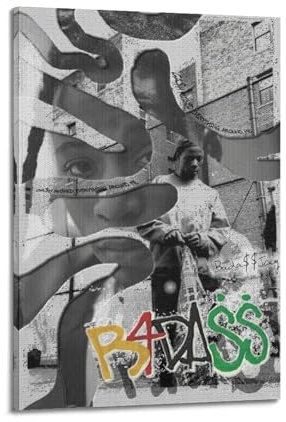 BLYESSQ Joey Badass Poster, Rapper, Musik, signiert, limitierte Poster, Albumcover, Poster, Leinwand, Wandkunst, Raum, ästhetische Poster, Musik, Klassenzimmer, Schlafzimmer, Wanddekoration, Kunst, 50