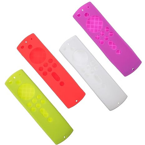 Hoement Funda Protectora para Mando De TV A Prueba De Golpes Silicona Suave 4piezas para Stick 4k