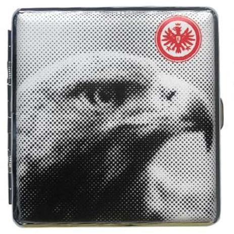 Eintracht Frankfurt V-Fire Zigarettenetui - Adler - Metall Etui flach SGE - plus Aufkleber Wir lieben...