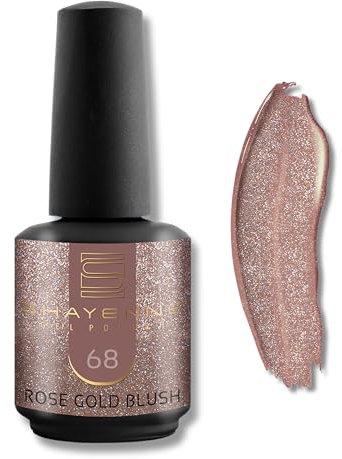 68 Rose Gold Blush Gold - Shayenne UV Gel Nagellack 15ml - Langhaltend, Hochglanz, Für UV/LED Lampe, Maniküre & Pediküre - Profi-Qualität - Made in Germany