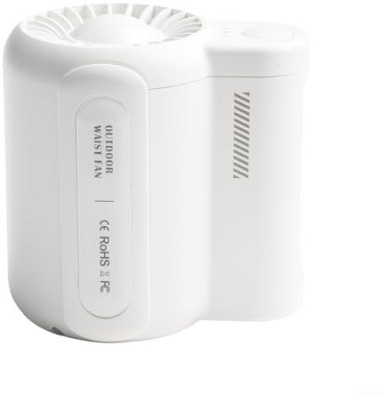 Gdfnmogo Hands-Free Portable Cooling Fan Belt Clip Personal Air Conditioner With 4500mAh Rechargeable Battery 3 Wind Speeds Type-C Charging For Summer