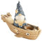 Figurines de nain de plage, mini sculpture de nain en résine, ensemble de décoration de table nautique, pièce d'affichage d'été côtière pour salle de bain, maison, piscine, étagère intérieure, 5 x 5 x