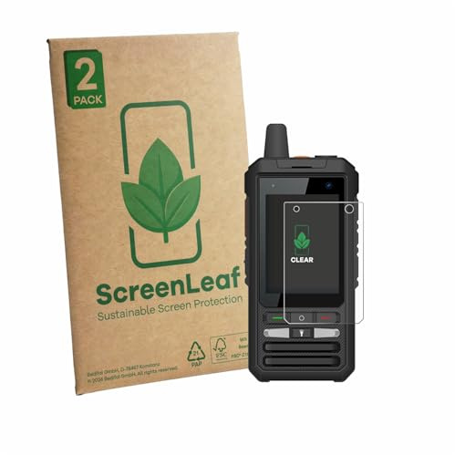 ScreenLeaf 2 Stück Schutzfolie für Uniwa F80S [nachhaltiger Displayschutz, Folie, transparent, kratzfest]