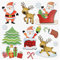 3D Sticker Nikolaus Weihnachten * Wandtattoo XXL * Deko für Schultüte , Wand , Tür