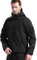 FREE SOLDIER Herren Winterjacke Military Softshell Jacken Outdoor Fleecefutter Winddichte Wasserdichte Jacke mit Kapuze Warme Taktische Jacken mit Mehreren Taschen für Jagdausflüge (Schwarz,XL)
