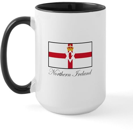 CafePress Northern Ireland Flag Large Mug 15 oz (444 ml) Ceramic Coffee Mug