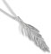 Areca Collier Feuille de palmier en argent 925 Chaîne en argent de 41,9 cm avec boîte cadeau
