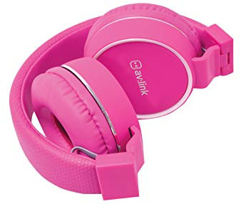 AV:Link | Multimedia Headphones with In-line Microphone | Pink