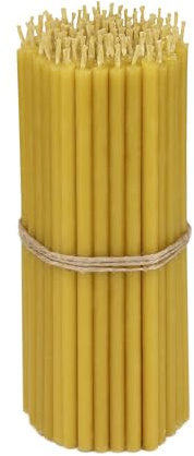 NKlaus 2 x 400g Bienenwachs-Altarkerzen, ca. 200 Stück | Als weiteres Produktmerkmal ist Kirchenqualität angegeben