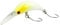 Fishing Tackle Max Unisex – Erwachsene 10C5200348C10 FTM Mega Masu MR Wobbler 3,5cm 35mm 2,5g UV Creme Weiß Gelb 5200348 Ultra Light Fischen Forellenangeln Barschangeln, Bunt, Normal