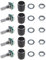 EMSea 5 Kits mit 360 Grad Drehgeber Modulen EC11 Digital Potentiometer Druckknopfschalter 5-polige 20mm Welle mit Schwarzer Knopfkappe
