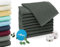 ZOLLNER 10 Toallas de tocador de algodón 100%, 30x50 cm, Gris Oscuro, 400 g/m²