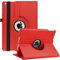 Funda para iPad Air 2/Air 1/iPad 9.7 5ª/6ª Generación (2017/2018) - Rotación de 360 Grados Carcasa con Función de Soporte y Auto-Reposo/Activación (Rojo)