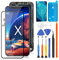 Bildschirm Ersatz für iPhone X Display LCD für iPhone X 5.8 Digitizer Touchscreen 3D Touch Glas Assembly Kompatibel mit A1865, A1901, A1902