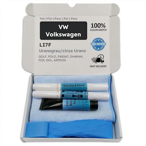 Genuine Colors Lackstift URANOGRAU Cinza URANO LI7F für VW Volkswagen Grau Golf Polo Passat Sharan Fox GOL ARTEON