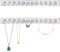 NINVVS 2 Pcs Necklace Hangers, Wall-Mounted Scrylic Jewelry Rack, Self-Adhesive Necklace Organizer, Jewelry Display Rack, Jewelry Storage Hook, Used for Necklaces, Earrings, Bracelets