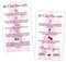 Press-On Nail Application Instructions Cards, Aftercare Instructions Cards, 50 Pack 3.5 x 2inch inch Business Card Size, DIY Press-On Nail Kit, White and Pink Design