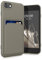 kwmobile Handyhülle kompatibel mit Apple iPhone SE (2022) / iPhone SE (2020) / iPhone 8 / iPhone 7 Hülle - Handy Cover mit Fach für Karten - in Hellgrau matt