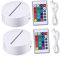 Homoyoyo 2 Sätze LED-Lichtbasis LED-Lampen-Display-Sockel Ausstellungsständer für Lichtshows farbwechselnde Nachtlichtbasis LED-Lichtständer Induktion Base leichte Basis Lampenhalter 3d Abs