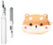 Funda de silicona 3 en 1 compatible con JBL Wave 200TWS/Wave Beam con llavero, lindo perro anime, portátil, funda para auriculares con kit de limpieza