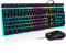 HLONONE Pack Clavier Souris Gaming - Ergonomique Clavier Souris Gamer Filaire - Éclairage LED Arc-en-Ciel - Clavier Gamer AZERTY Rétroéclairé - Souris Gamer 7200 DPI - AZERTY FRANÇAIS-pour PC PS4 PS5