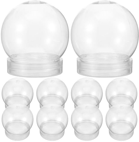 MAGICLULU 50 Stück schneekugel selber Machen Globen für Erwachsene DIY Schneekugel aus Kunststoff DIY- aus Kunststoff Mini