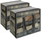 Vieshful 2 Stück 60L Aufbewahrungstasche Faltbare Unterbett Aufbewahrungsbox Kleiderschrank Organizer für Kleidung, Bettdecken Plastik Umzugskartons
