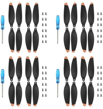 32x/16x Propellers For DJI Mini 2 SE/Mini 2 / Mini SE Replacement 4726 FM Prop Blades Low noise Wings for Drone Accessories Screws & Screwdrivers Colour Tips (32x Orange Tip)