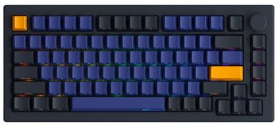 Akko 5075B Plus Mechanical Keyboard 75% Percent RGB Hot-swappable Keyboard with Knob, Horizon Theme with PBT Double Shot OEM Profile Keycaps V3 Cream Blue Pro Switch
