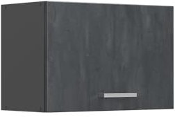 Vicco Hängeschrank R-Line, hängender Küchenschrank, Schwarz Beton/Anthrazit, 60 cm Flach