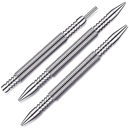 arlote 3 Pcs Dual Nail Setter and Hinge Pin Punch Set,Hammerless Spring Nail Punch Door Hinge Pin Remover Tool 5000 PSI