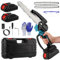 Mini Chainsaw Cordless 8 inch, Electric Chainsaw with 2 * 3000mAh Battery & 2* Chains, Handheld Portable Electric Chain Saws for Gardening Tree Pruning Wood Cutting, UK Plug