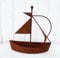 STEINFIGURENWELT GIEBEN Edelrost Schiff zum Bepflanzen 29x27cm Rost Blumentopf Segelschiff Boot Edelrost Maritime Gartendeko