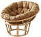 MIAOMI Runde Papasan-Sitzstuhlkissen aus natürlichem Rattan, Innenkissen, weiches Papasan-Stuhlkissen, Dickes Stuhlkissen