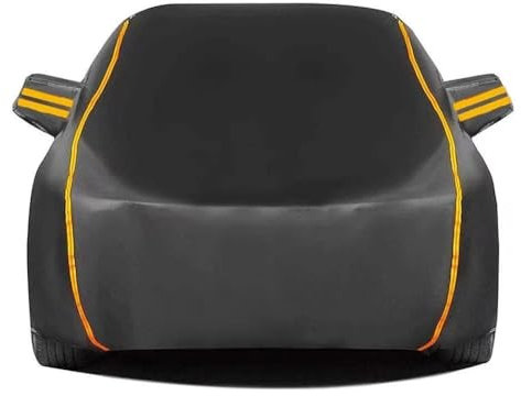 wasserdichte Autoabdeckung Für FIAT Panda (2011-2024) | Outdoor UV-Schutz Antifouling Kratzfest Mit Reflektorstreifen Autoplane