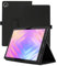 AKNICI Funda para DOOGEE T40 Pro Tablet 12 Pulgadas, PU Protectora Carcasa Cover con Magnetite y Cinturón de Seguridad y Soporte Función para DOOGEE T40 (Negro)